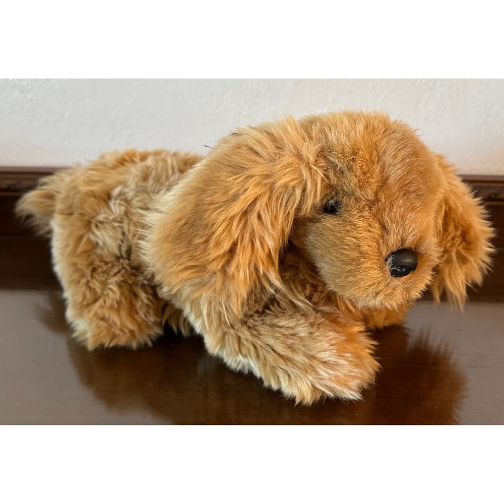 Harrods Of London Plush Stuffed Laying Dog Lovey Soft Toy Made in Korea‎